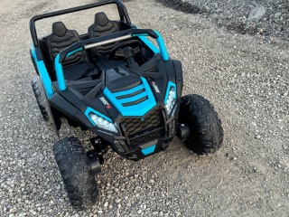 Autko na akumulator MEGA Buggy ATV Racing 4x4 Błękitny / Turkusowy 24V 14Ah