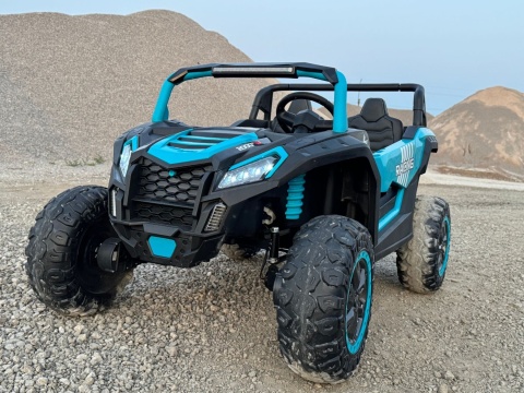 Autko na akumulator MEGA Buggy ATV Racing 4x4 Błękitny / Turkusowy 24V 14Ah