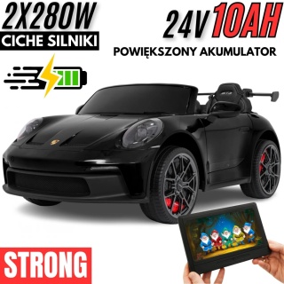Auto na akumulator Porsche 911 GT3 560W 24V10AH STRONG + PANEL MP4 MP4