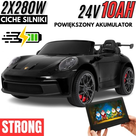 Auto na akumulator Porsche 911 GT3 560W 24V10AH STRONG + PANEL MP4 MP4