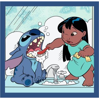 Puzzla 3w1 - Czas ze Stitchem Lilo and Stitch Trefl 34896