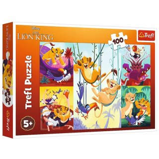 Puzzle - "100" - Dzielny Król Lew / Disney Lion King Trefl 16478