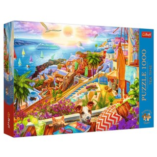Puzzle- 1000 Premium Plus - Tea Time: Z wizytą na Santorini Trefl 10842