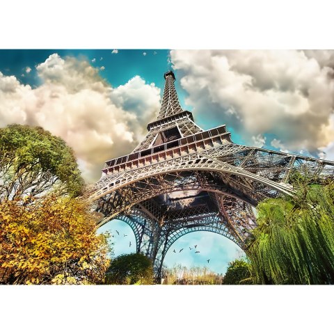 Puzzle- 1000 Premium Plus Wieża Eiffel w Paryżu, Francja Trefl 10815