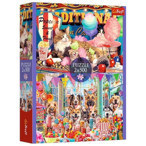 Puzzle - 2x500 - Puszyści przyjaciele Trefl 37495