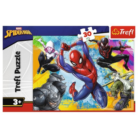 Puzzle 30 - Kolory Spider-Man"a - Disney Marvel Spiderman Trefl 18307