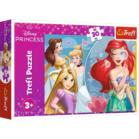 Puzzle - 30 - Piękny dzień księżniczek - Disney Princess Trefl 18308