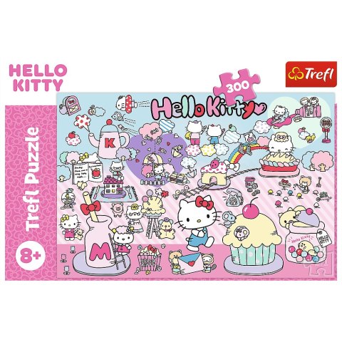 Puzzle - 300 - Poznaj Świat Hello Kitty - Hello Kitty Trefl 23031
