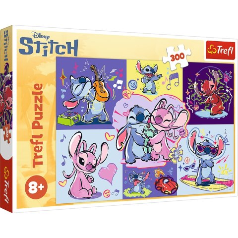 Puzzle - 300 - Zakręcony Stitch - Disney Lilo and Stitch Trefl 23033