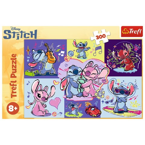 Puzzle - 300 - Zakręcony Stitch - Disney Lilo and Stitch Trefl 23033