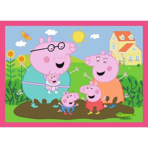 Puzzle 4w1 (12,15,20,24) - Peppa uwielbia przygody Trefl 34672