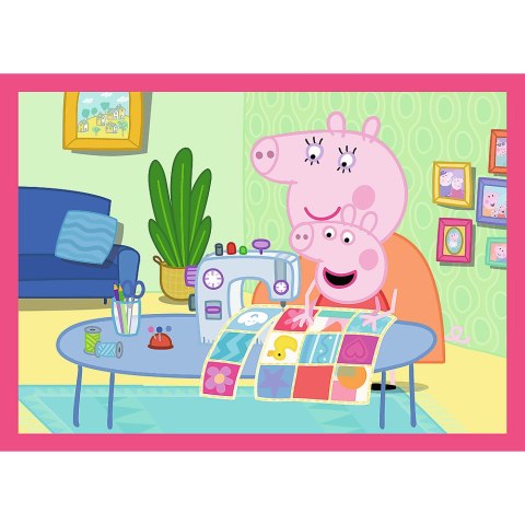 Puzzle 4w1 (12,15,20,24) - Peppa uwielbia przygody Trefl 34672