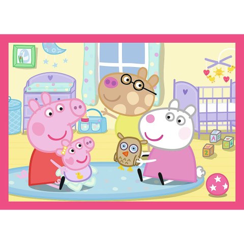Puzzle 4w1 (12,15,20,24) - Peppa uwielbia przygody Trefl 34672