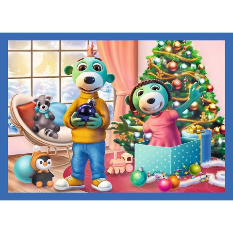 Puzzle - 4w1 - U Treflików pada śnieg Trefl 34657