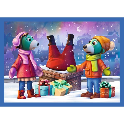 Puzzle - 4w1 - U Treflików pada śnieg Trefl 34657