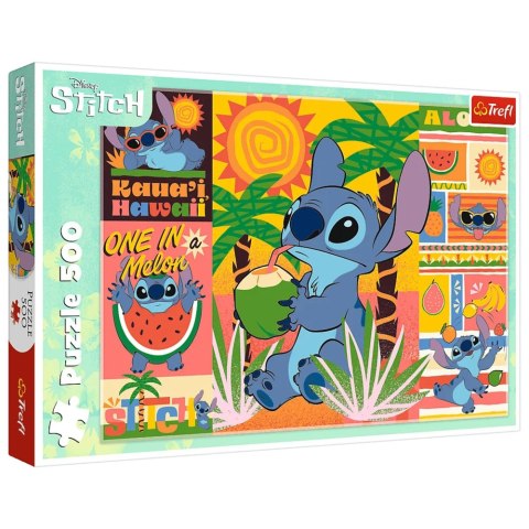 Puzzle - 500 - Wakacje ze Stichem Disney Lilo&Stitch Trefl 37483