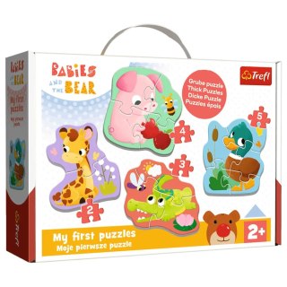 Puzzle - "Baby Classic" - Bobaskowe zwierzątka Trefl 36135