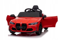 Auto Na Akumulator BMW M4 Czerwone 2x45W + POWIĘKSZONY AKUMULATOR 12V 14Ah