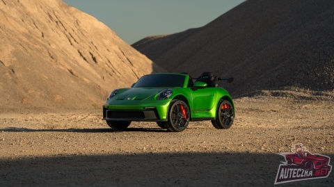 Auto na akumulator Porsche 911 GT3 24V 10Ah zielony lakierowany + 4x200W MOCY + PILOT