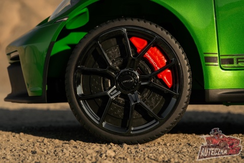 Auto na akumulator Porsche 911 GT3 24V 10Ah zielony lakierowany + 4x200W MOCY + PILOT