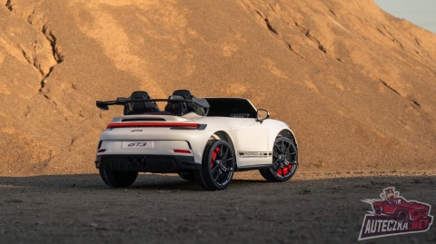 Auto na akumulator Porsche 911 GT3 24V 14Ah Biały + 4x200W MOCY + PILOT