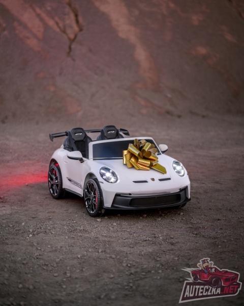 Auto na akumulator Porsche 911 GT3 24V 14Ah Biały + 4x200W MOCY + PILOT