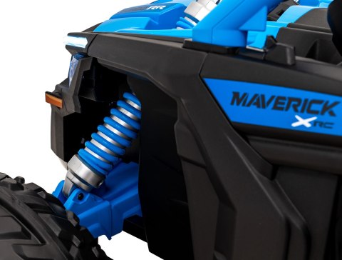 Buggy CAN-AM Maverick 3 PRO + PILOT + Pompowane KOŁA auto na akumulator Niebieski 2x320W 24V DK-CA001