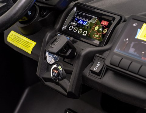 Buggy CAN-AM Maverick 3 PRO + PILOT + Pompowane KOŁA auto na akumulator Niebieski 2x320W 24V DK-CA001