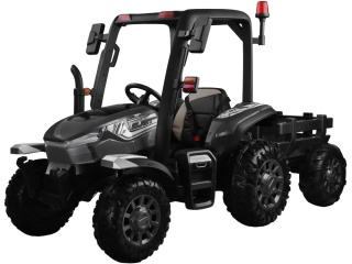 DUŻY TRAKTOR NA AKUMULATOR BLAST 4x4 Z KABINĄ PILOTEM PRZYCZEPKĄ