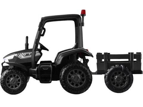 DUŻY TRAKTOR NA AKUMULATOR BLAST 4x4 Z KABINĄ PILOTEM PRZYCZEPKĄ