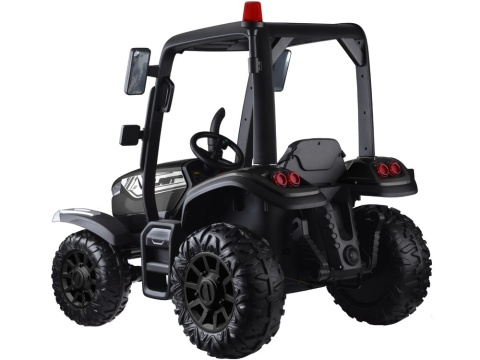 DUŻY TRAKTOR NA AKUMULATOR BLAST 4x4 Z KABINĄ PILOTEM PRZYCZEPKĄ