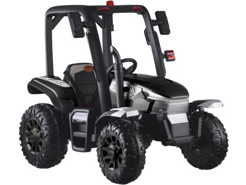 DUŻY TRAKTOR NA AKUMULATOR BLAST 4x4 Z KABINĄ PILOTEM PRZYCZEPKĄ