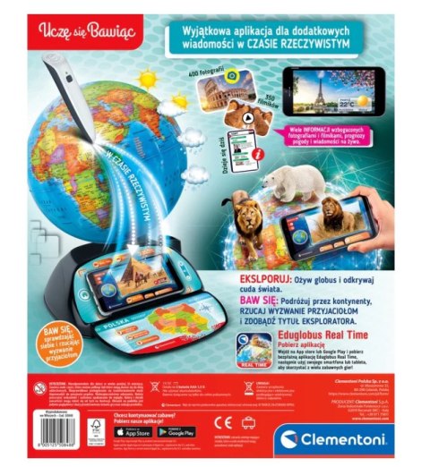 Interaktywny Eduglobus Exploreglobe Clementoni 50848