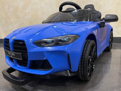 Auto Na Akumulator Bmw M4 Niebieskie 2x45W + 12V 14Ah POWIĘKSZONY AKUMULATOR