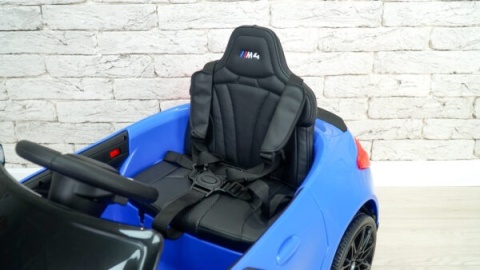 Auto Na Akumulator Bmw M4 Niebieskie 2x45W + 12V 14Ah POWIĘKSZONY AKUMULATOR