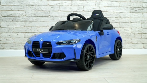 Auto Na Akumulator Bmw M4 Niebieskie 2x45W + 12V 14Ah POWIĘKSZONY AKUMULATOR