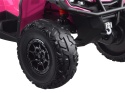 Quad Can Am Outlander 4x4 na akumulator 24V 7Ah + PANEL MP4 Różowy