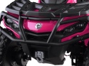 Quad Can Am Outlander 4x4 na akumulator 24V 7Ah + PANEL MP4 Różowy