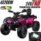Quad Can Am Outlander 4x4 na akumulator 24V 7Ah + PANEL MP4 Różowy