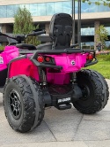 Quad Can Am Outlander 4x4 na akumulator 24V 7Ah + PANEL MP4 Różowy