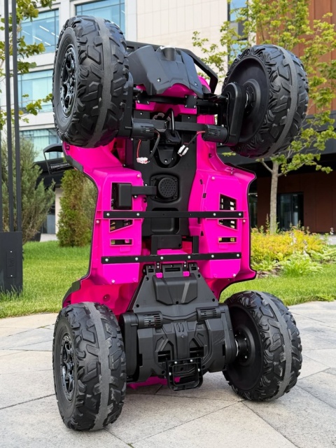 Quad Can Am Outlander 4x4 na akumulator 24V 7Ah + PANEL MP4 Różowy