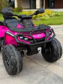 Quad Can Am Outlander 4x4 na akumulator 24V 7Ah + PANEL MP4 Różowy