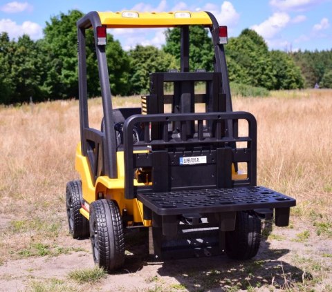 OUTLET WÓZEK WIDŁOWY NA AKUMULATOR, PILOT, MIĘKKIE KOŁA, SKÓRA/DLS-08