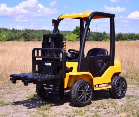 OUTLET WÓZEK WIDŁOWY NA AKUMULATOR, PILOT, MIĘKKIE KOŁA, SKÓRA/DLS-08