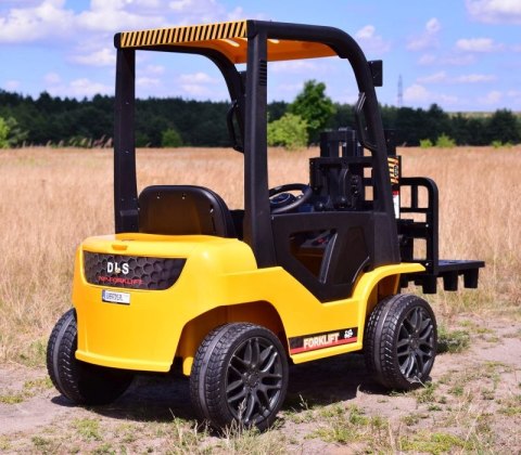 OUTLET WÓZEK WIDŁOWY NA AKUMULATOR, PILOT, MIĘKKIE KOŁA, SKÓRA/DLS-08