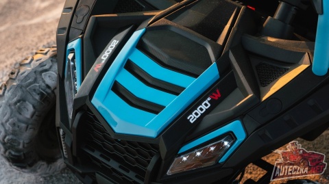 Autko na akumulator MEGA Buggy ATV Racing 4x4 Błękitny / Turkusowy 24V 14Ah