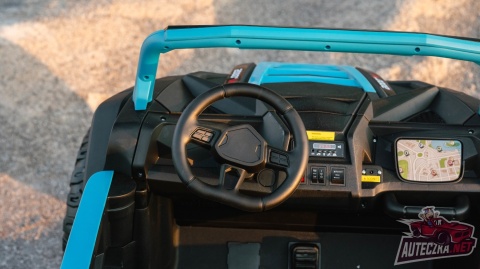 Autko na akumulator MEGA Buggy ATV Racing 4x4 Błękitny / Turkusowy 24V 14Ah