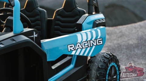 Autko na akumulator MEGA Buggy ATV Racing 4x4 Błękitny / Turkusowy 24V 14Ah