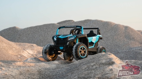 Autko na akumulator MEGA Buggy ATV Racing 4x4 Błękitny / Turkusowy 24V 14Ah