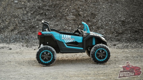Autko na akumulator MEGA Buggy ATV Racing 4x4 Błękitny / Turkusowy 24V 14Ah